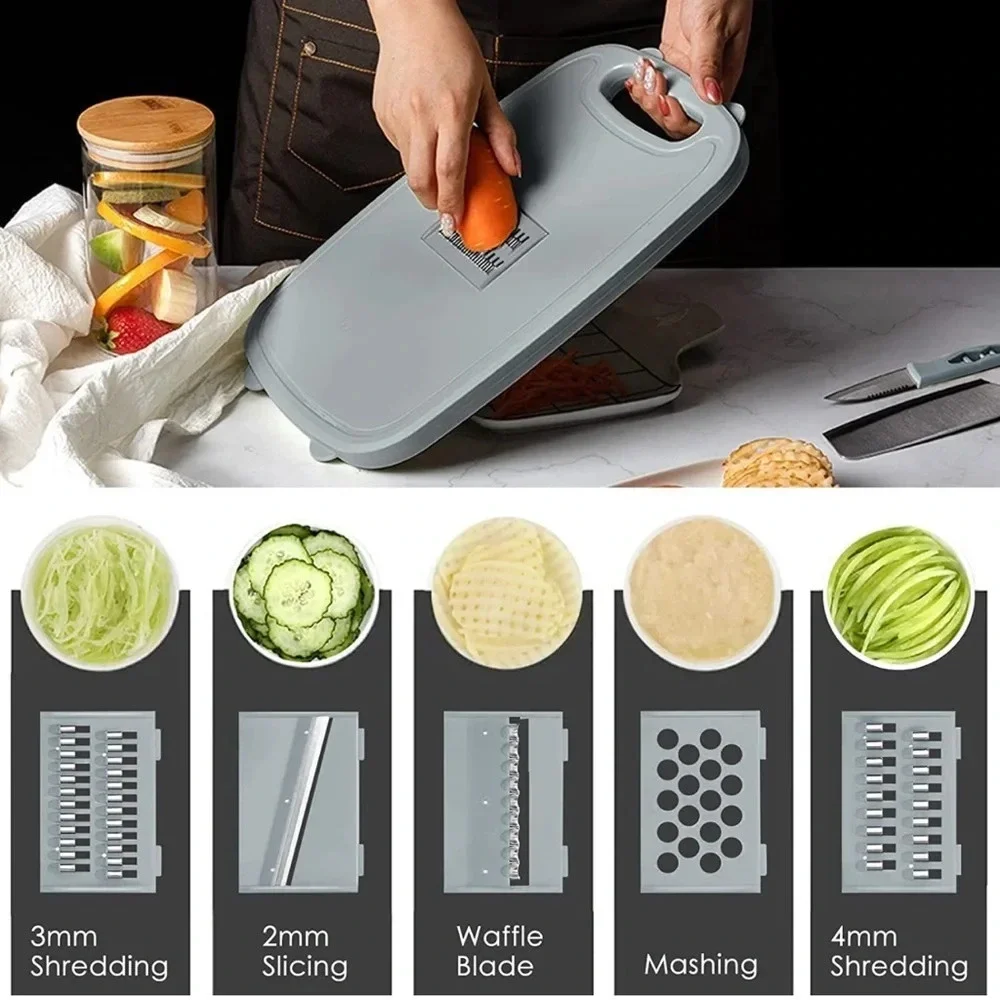 NIB 9-in-1 Collapsible Chopping Board with Colander